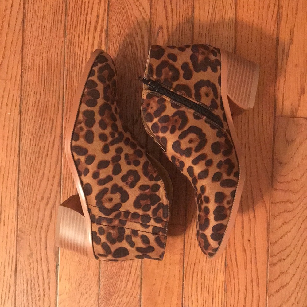 SNIDEL Ankle Booties- Leopard Print Size 8